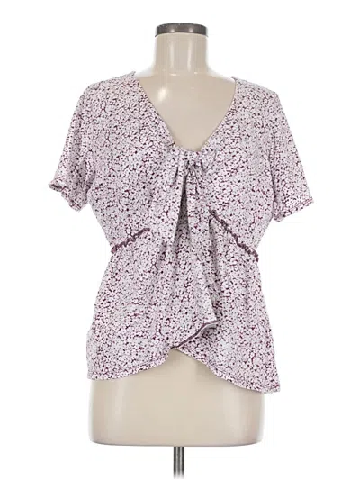 Pre-owned Torrid Short Sleeve T-shirt In Purple