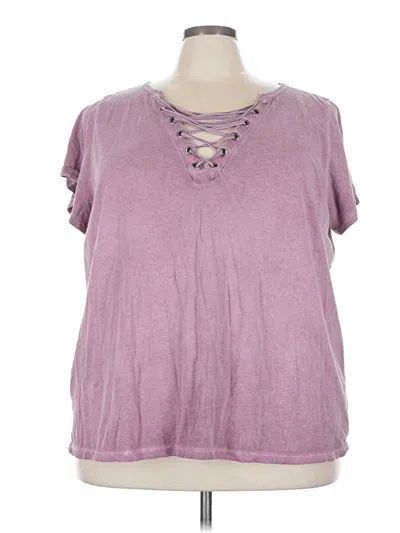 Pre-owned Torrid Short Sleeve T-shirt In Purple