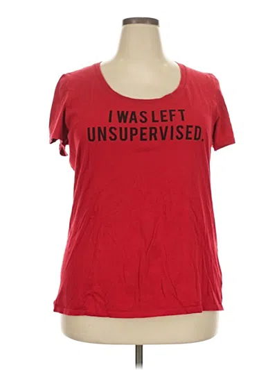 Pre-owned Torrid Short Sleeve T-shirt In Red