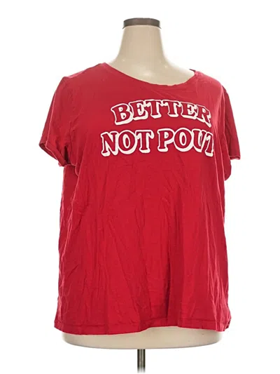 Pre-owned Torrid Short Sleeve T-shirt In Red
