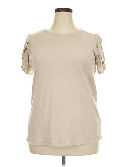 Pre-owned Torrid Short Sleeve T-shirt In Tan