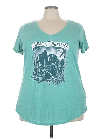 Pre-owned Torrid Short Sleeve T-shirt In Teal