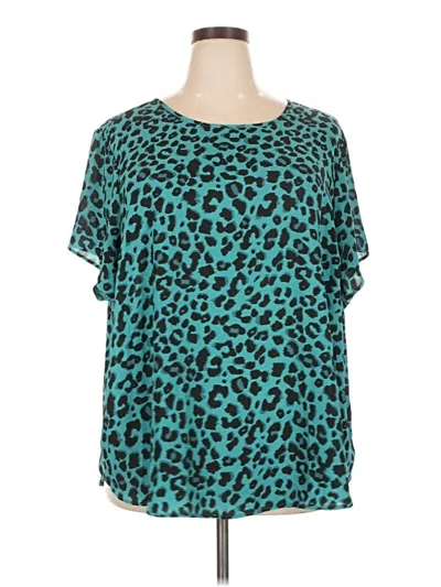 Pre-owned Torrid Short Sleeve T-shirt In Teal