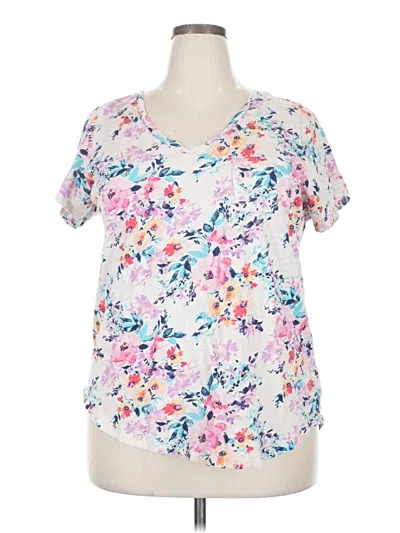 Pre-owned Torrid Short Sleeve T-shirt In White