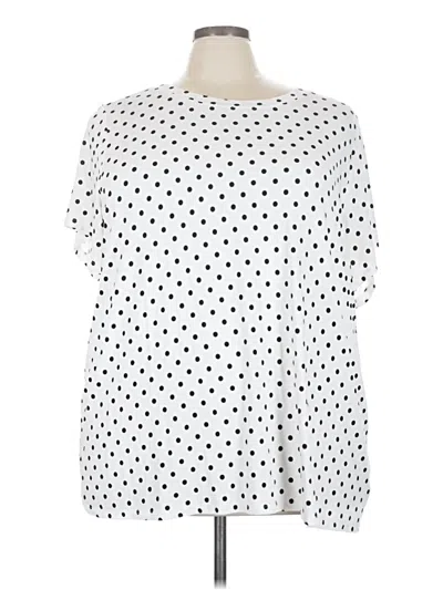 Pre-owned Torrid Short Sleeve T-shirt In White