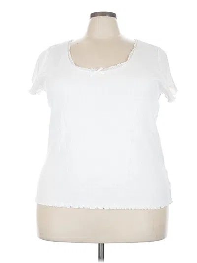 Pre-owned Torrid Short Sleeve T-shirt In White