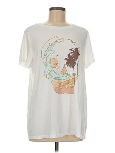 Pre-owned Torrid Short Sleeve T-shirt In White