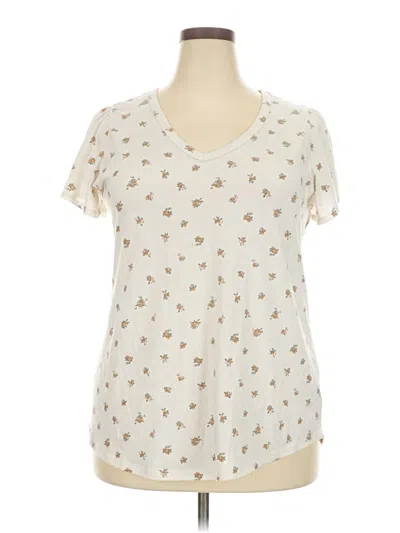 Pre-owned Torrid Short Sleeve T-shirt In White