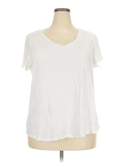 Pre-owned Torrid Short Sleeve T-shirt In White