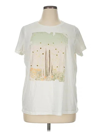 Pre-owned Torrid Short Sleeve T-shirt In White