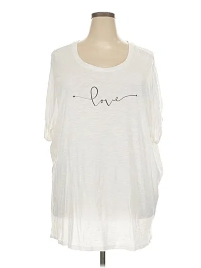 Pre-owned Torrid Short Sleeve T-shirt In White