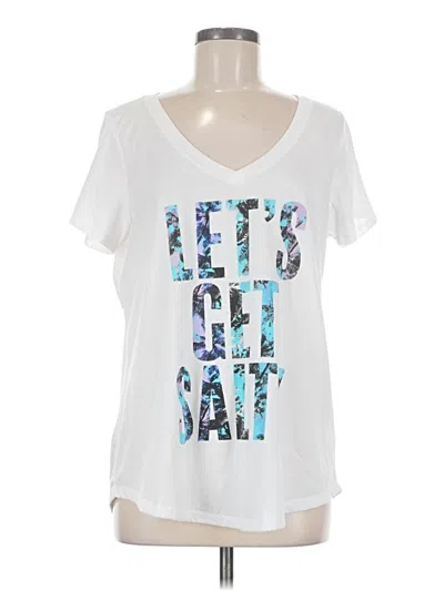 Pre-owned Torrid Short Sleeve T-shirt In White