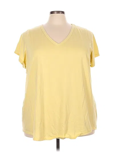 Pre-owned Torrid Short Sleeve T-shirt In Yellow