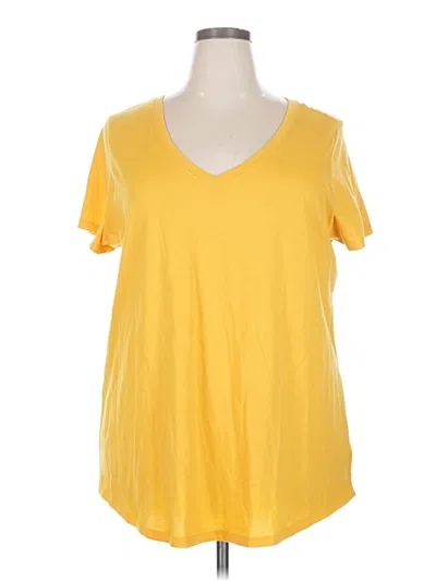Pre-owned Torrid Short Sleeve T-shirt In Yellow