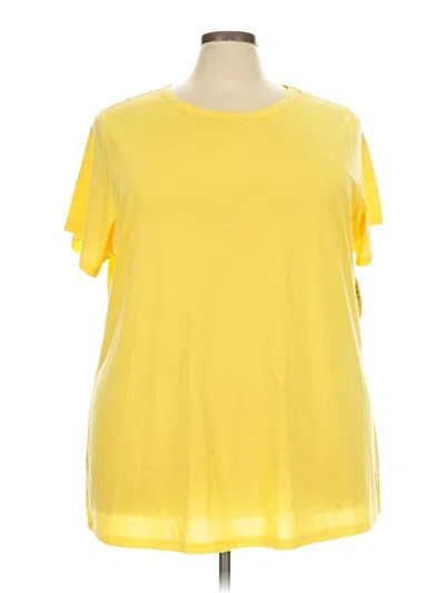 Pre-owned Torrid Short Sleeve T-shirt In Yellow