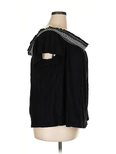 Pre-owned Torrid Short Sleeve Turtleneck In Black