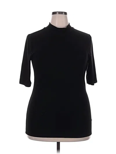 Pre-owned Torrid Short Sleeve Turtleneck In Black