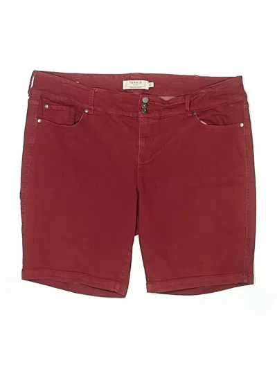 Pre-owned Torrid Shorts In Burgundy