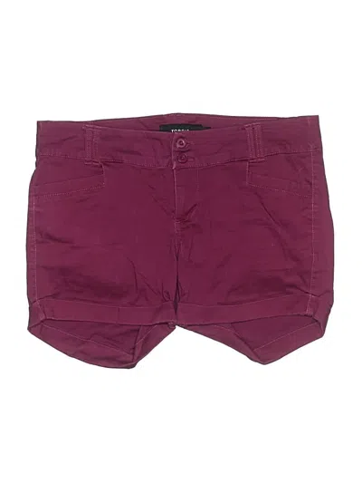 Pre-owned Torrid Shorts In Burgundy