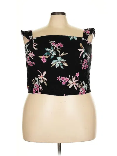 Pre-owned Torrid Sleeveless Blouse In Black