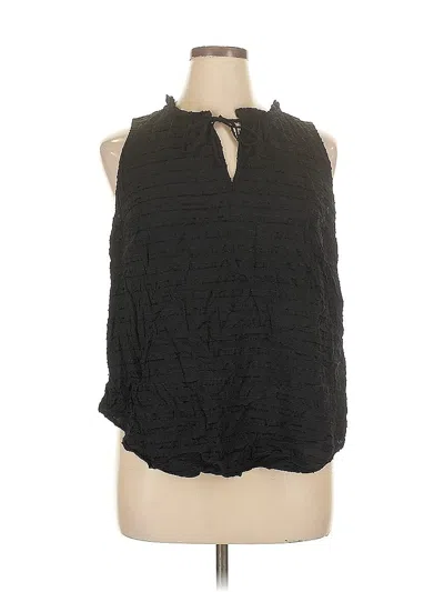 Pre-owned Torrid Sleeveless Blouse In Black
