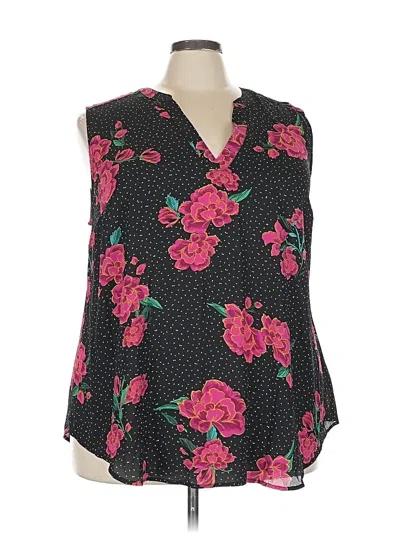 Pre-owned Torrid Sleeveless Blouse In Black