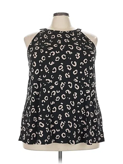 Pre-owned Torrid Sleeveless Blouse In Black