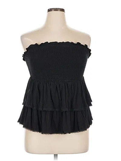 Pre-owned Torrid Sleeveless Blouse In Black