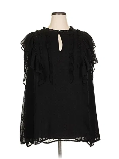 Pre-owned Torrid Sleeveless Blouse In Black