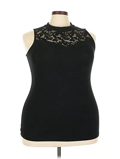 Pre-owned Torrid Sleeveless Blouse In Black