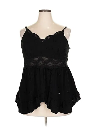 Pre-owned Torrid Sleeveless Blouse In Black