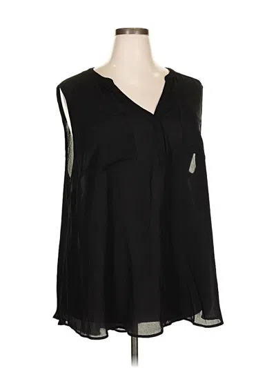 Pre-owned Torrid Sleeveless Blouse In Black