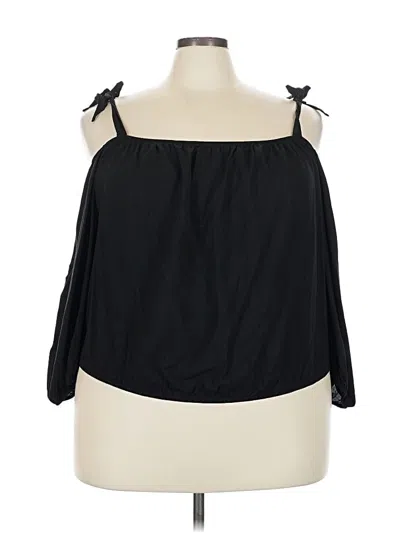 Pre-owned Torrid Sleeveless Blouse In Black