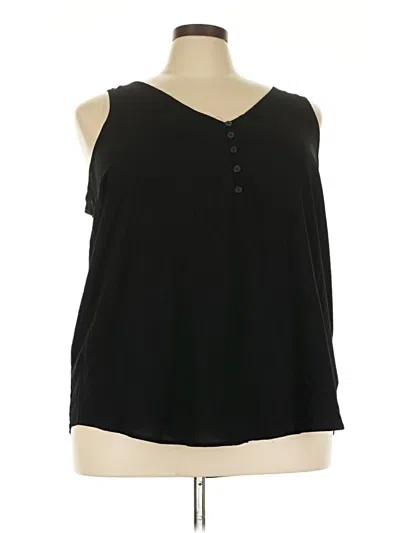 Pre-owned Torrid Sleeveless Blouse In Black
