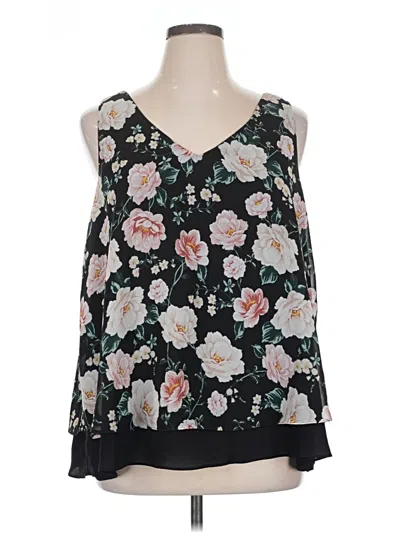 Pre-owned Torrid Sleeveless Blouse In Black