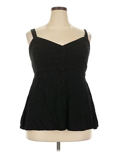 Pre-owned Torrid Sleeveless Blouse In Black