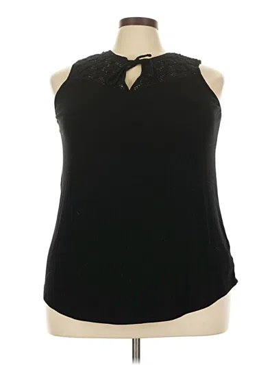 Pre-owned Torrid Sleeveless Blouse In Black