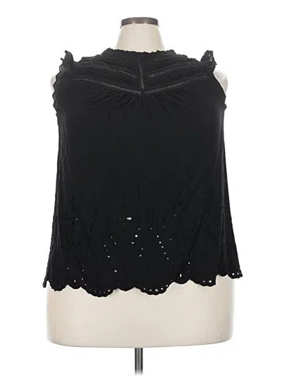 Pre-owned Torrid Sleeveless Blouse In Black