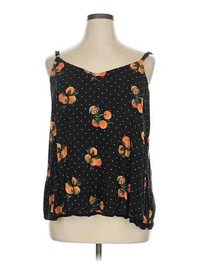 Pre-owned Torrid Sleeveless Blouse In Black