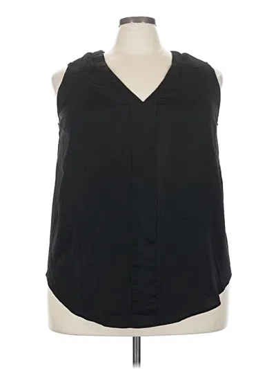 Pre-owned Torrid Sleeveless Blouse In Black