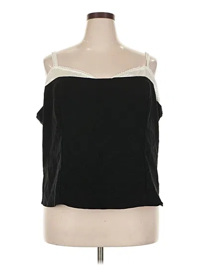 Pre-owned Torrid Sleeveless Blouse In Black