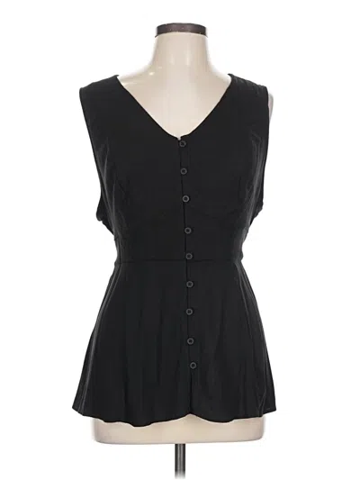 Pre-owned Torrid Sleeveless Blouse In Black