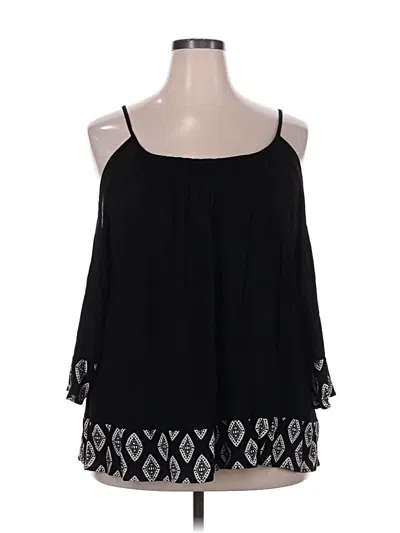Torrid Sleeveless Blouse In Black