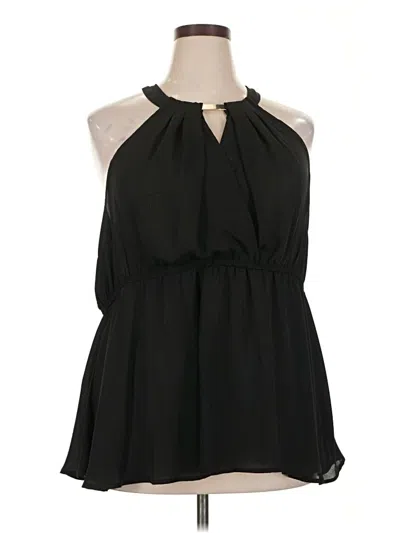 Pre-owned Torrid Sleeveless Blouse In Black