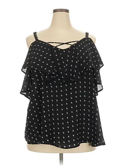 Pre-owned Torrid Sleeveless Blouse In Black