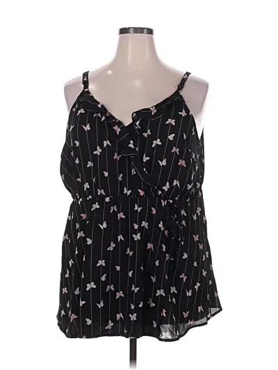 Pre-owned Torrid Sleeveless Blouse In Black