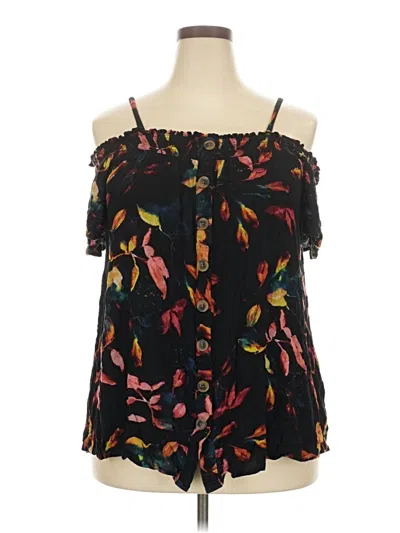 Pre-owned Torrid Sleeveless Blouse In Black
