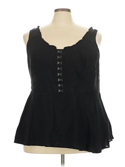 Pre-owned Torrid Sleeveless Blouse In Black