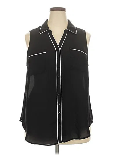 Pre-owned Torrid Sleeveless Blouse In Black