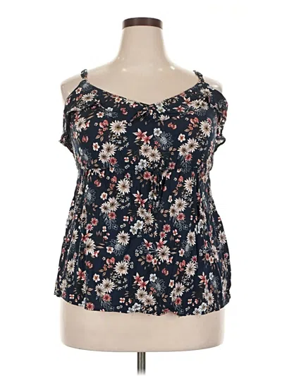 Pre-owned Torrid Sleeveless Blouse In Black